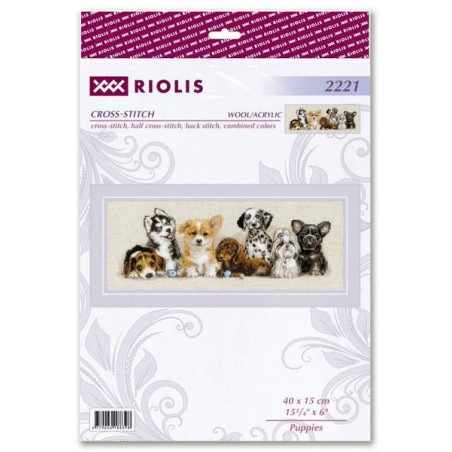 Embroidery kit Puppies
