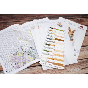 Kit de broderie La surprise du lapin Kit de broderie La surprise du lapin