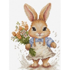 Luca-S Embroidery kit The Happy Bunny