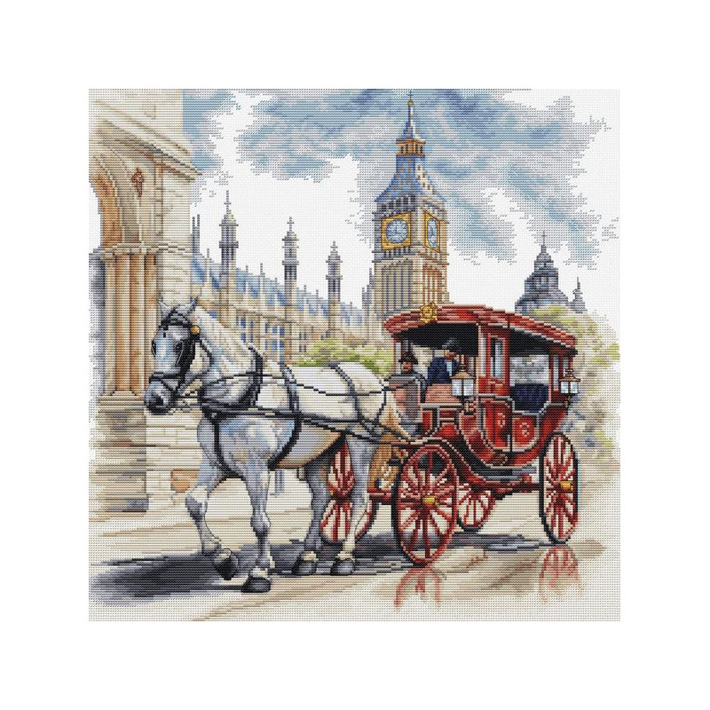 Embroidery kit Carriage Ride Embroidery kit Carriage Ride