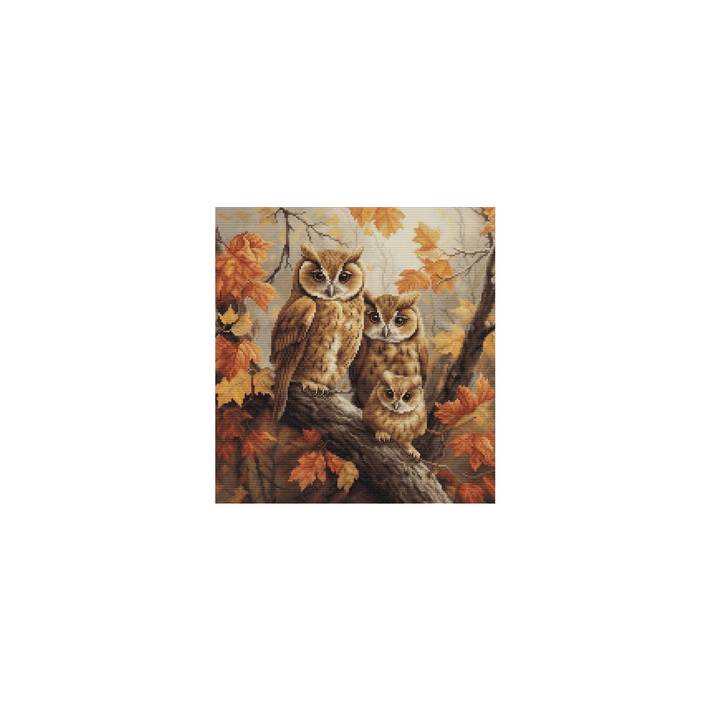 Luca-S Stickset Die Eulenfamilie