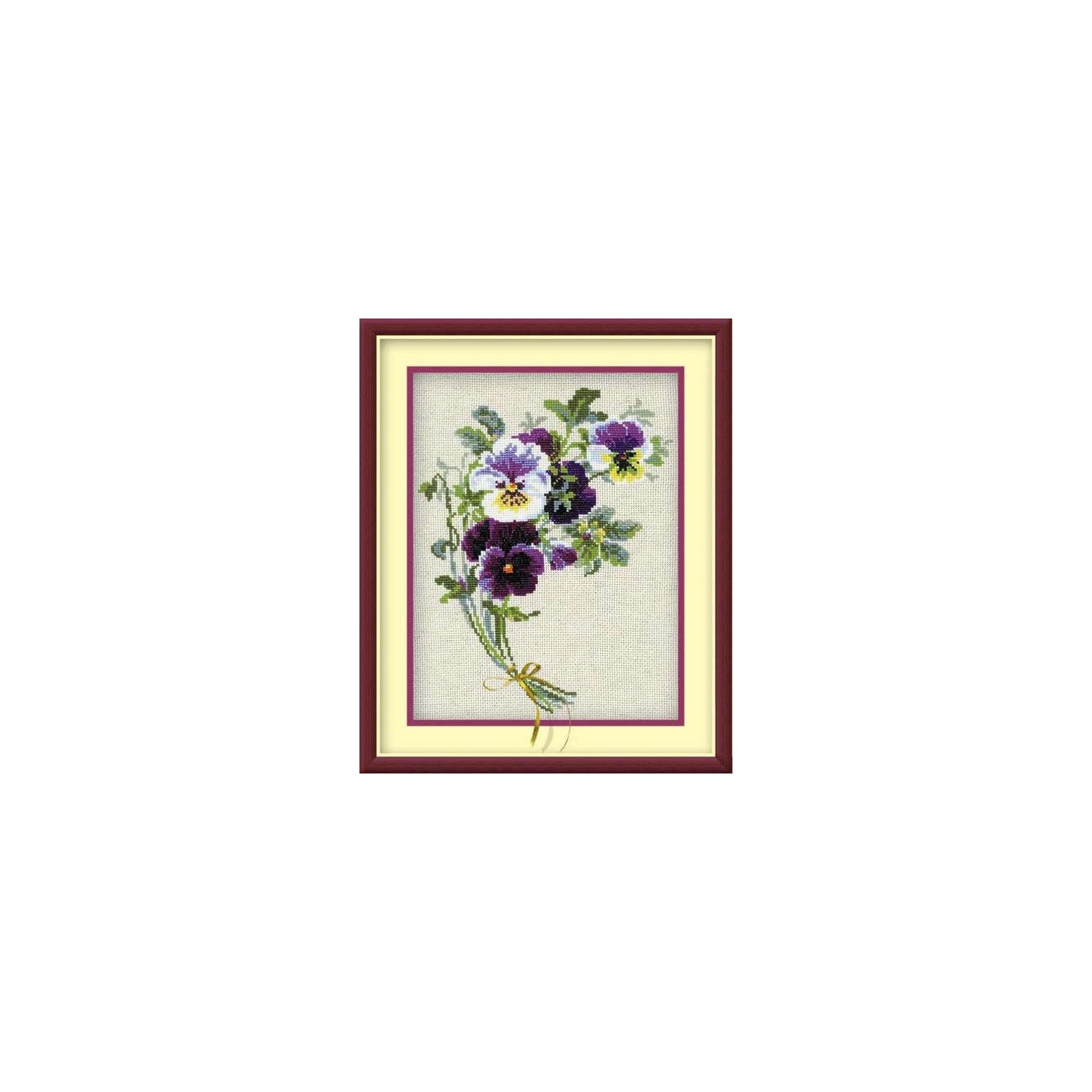 Riolis Kit de broderie Bouquet de pensées 2