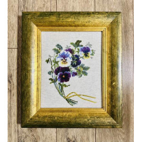 Kit de broderie Bouquet de pensées 2 Kit de broderie Bouquet de pensées 2