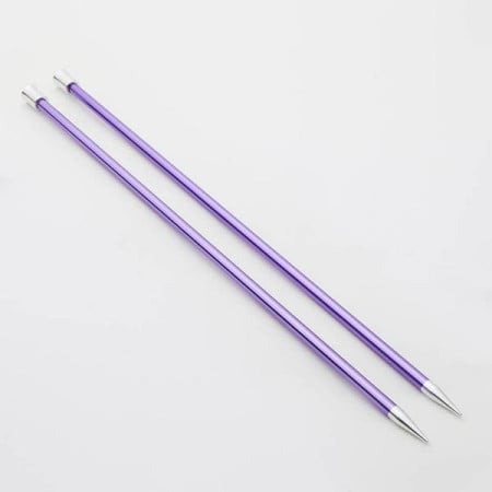 Knitpro Zing single pointed needles 40 cm - 7 mm