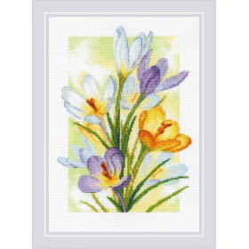 Embroidery kit Spring Glow Crocuses