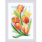 Embroidery kit Spring Glow Tulips