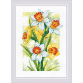 Embroidery kit Spring Glow Daffodils