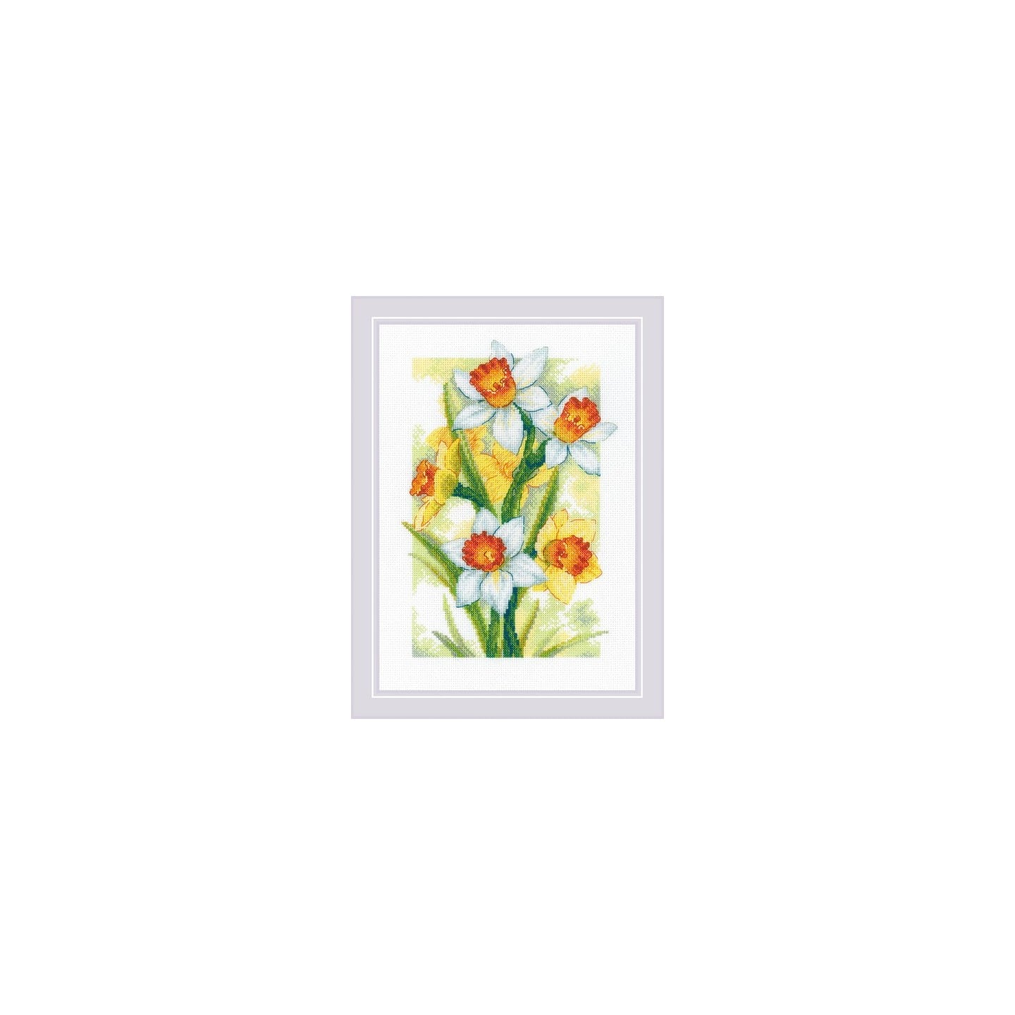 Riolis Borduurpakket Lente gloed Narcissen