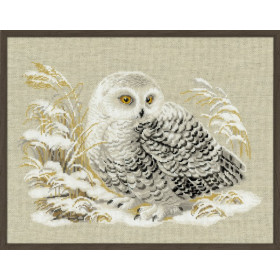 Kit de broderie Chouette blanche Kit de broderie Chouette blanche