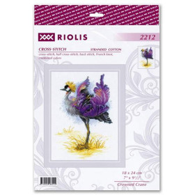 Embroidery kit Crowned Crane Embroidery kit Crowned Crane