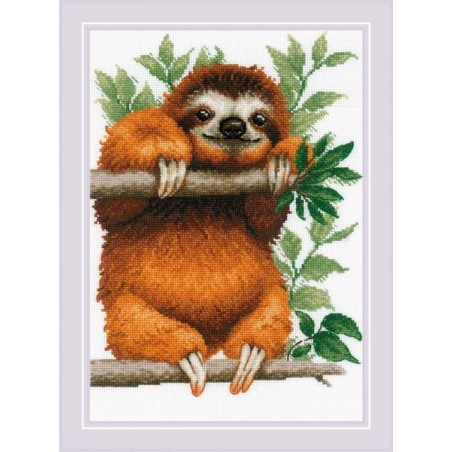 Kit de broderie Paresseux