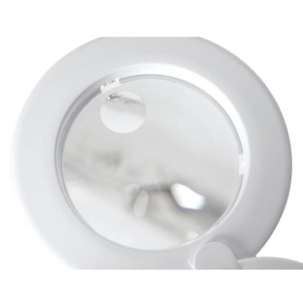 Magnifying LED desk lamp