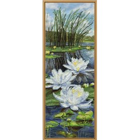 Embroidery kit White lilies