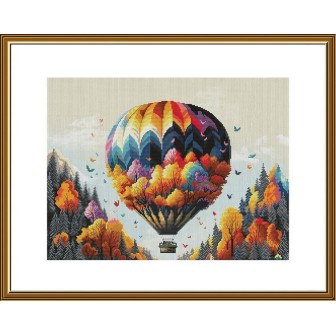 Kit de broderie Voyage d'automne