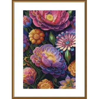 Stickset Blumenvielfalt