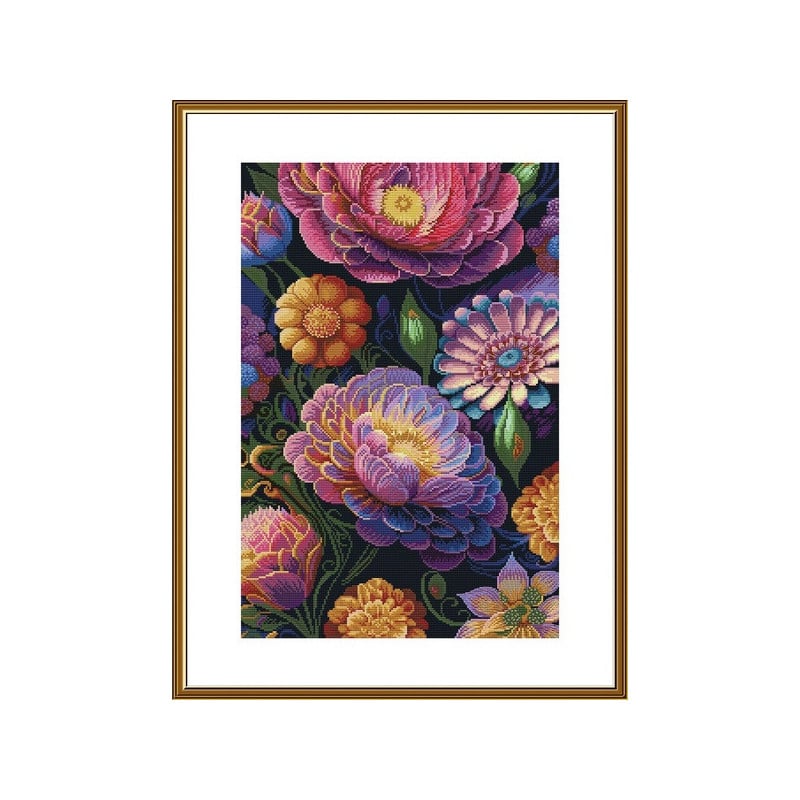 Kit de broderie Variété florale