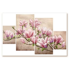 Embroidery kit Saucer magnolia