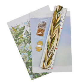 Kit de broderie Le printemps au jardin