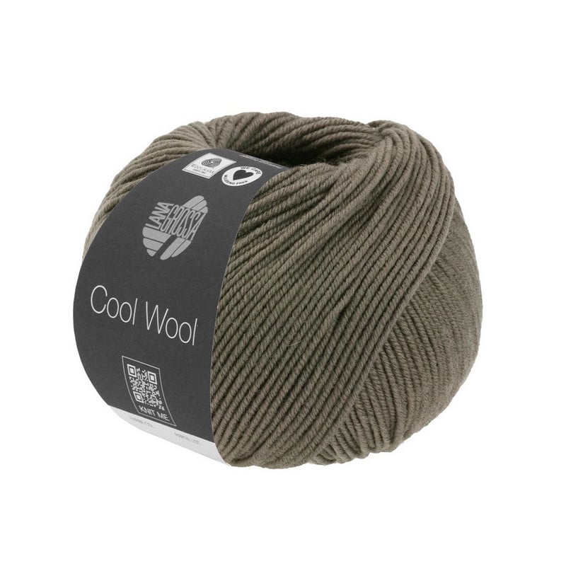Cool Wool Mélange Donkerbruin gemeleerd 1422 Cool Wool Mélange Donkerbruin gemeleerd 1422