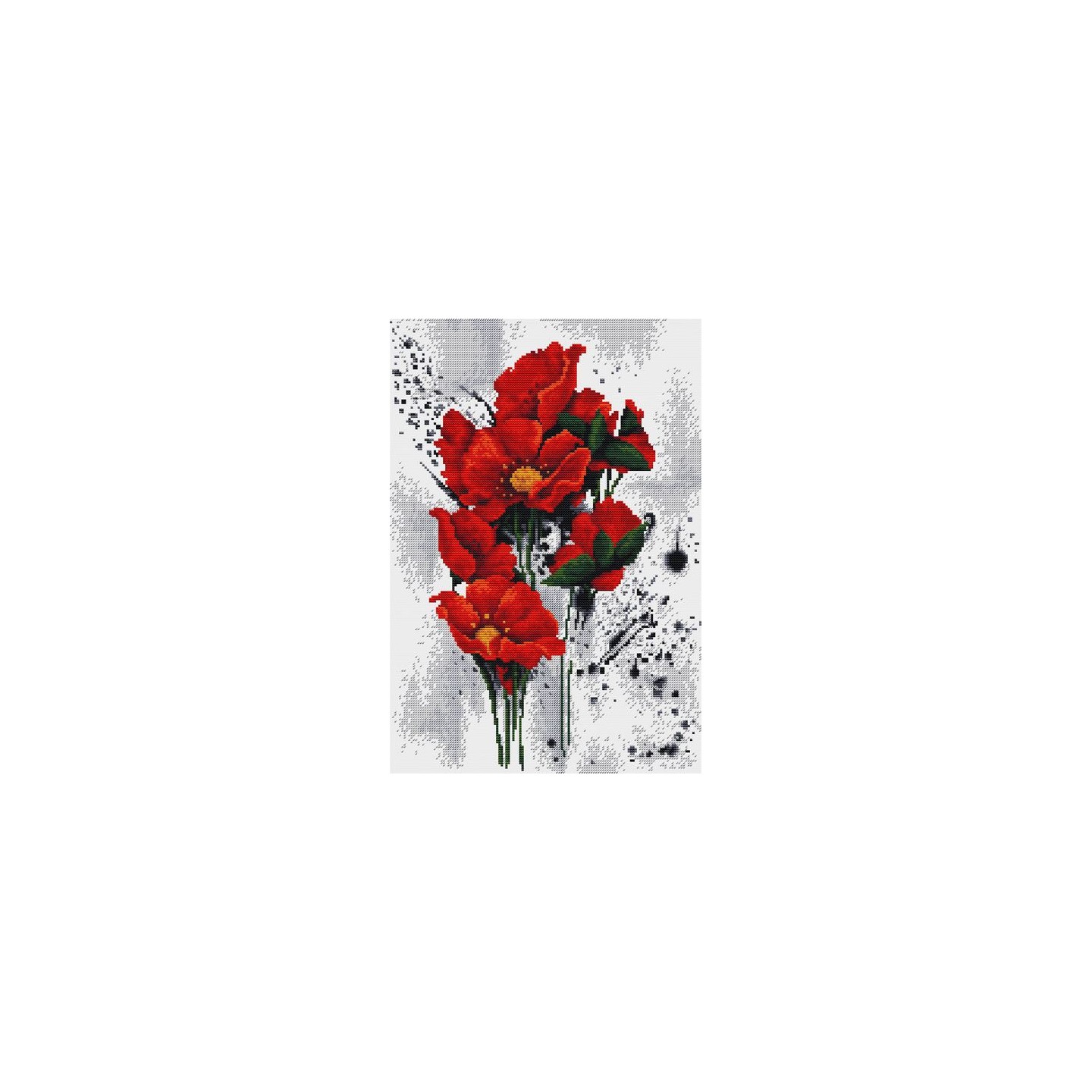 Luca-S Kit de broderie Les coquelicots