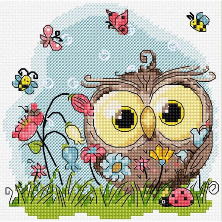 Luca-S Embroidery kit Happy Owl