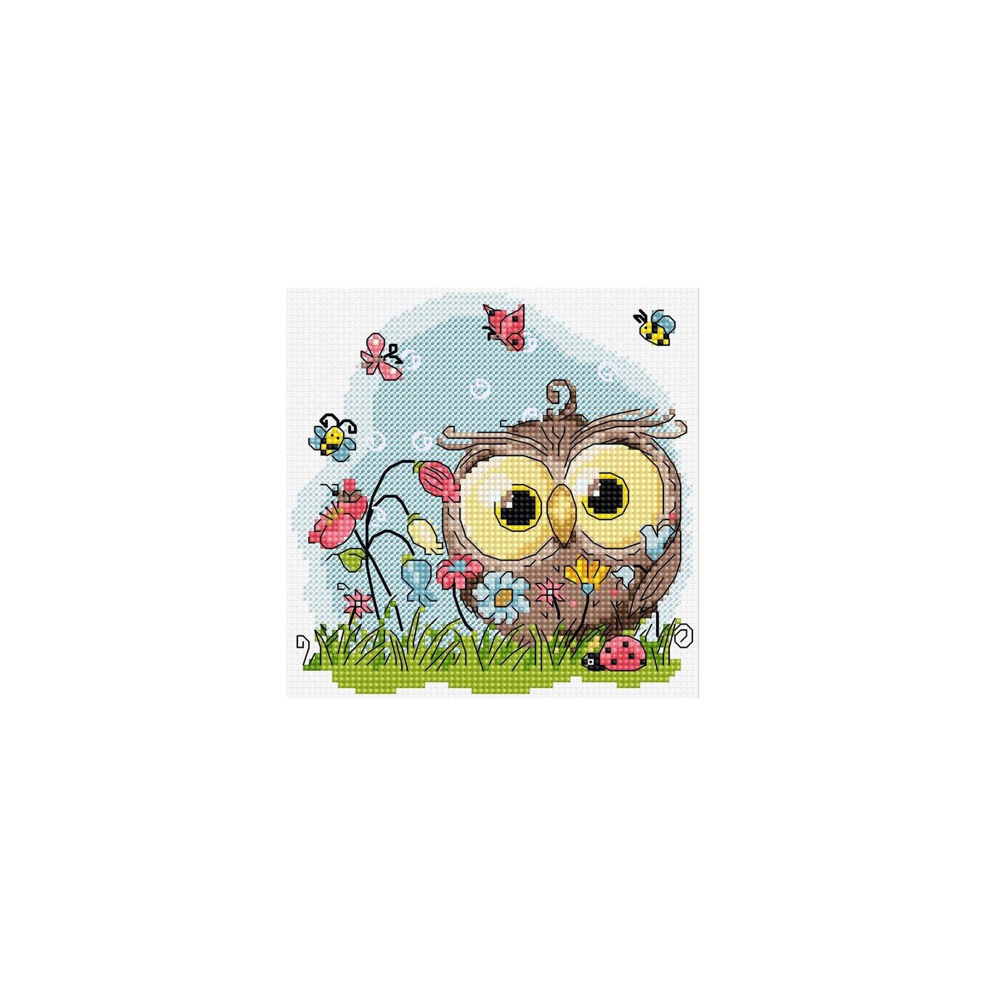 Luca-S Embroidery kit Happy Owl