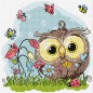 Kit de broderie Joyeux hibou