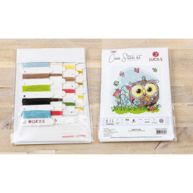 Embroidery kit Happy Owl
