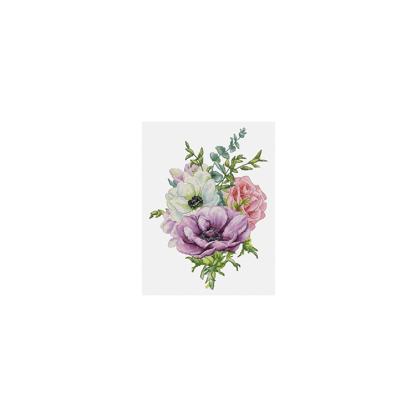 Luca-S Embroidery kit Anemones