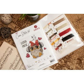 Embroidery kit Listen Music