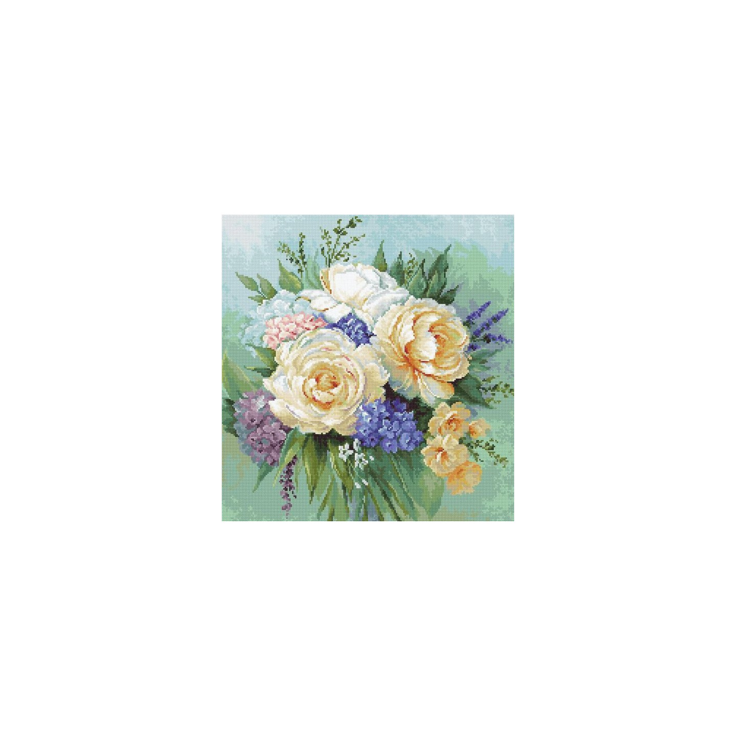 Luca-S Kit de broderie Bouquet fleuri