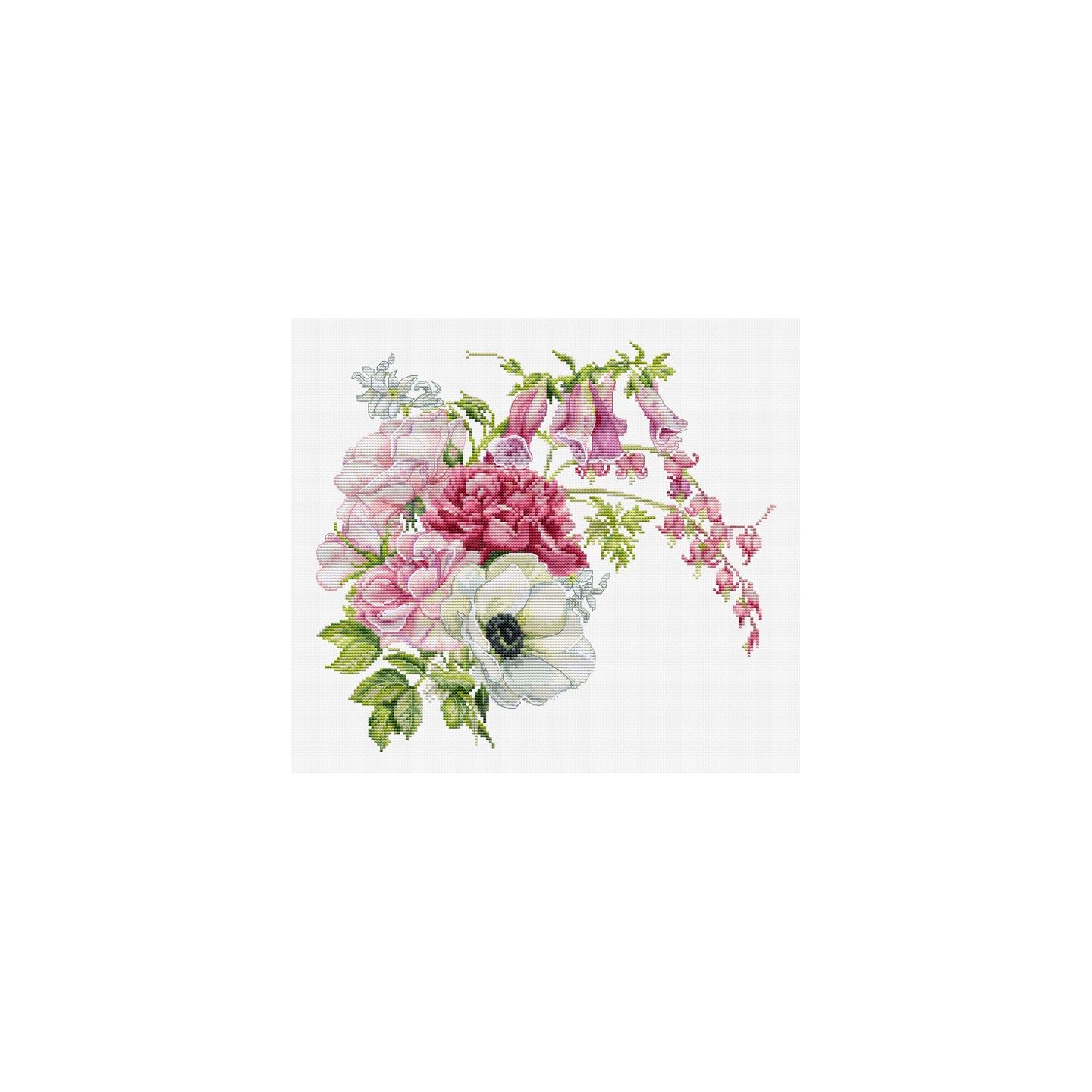Luca-S Kit de broderie Bouquet de printemps