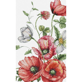 Kit de broderie Les coquelicots des champs Kit de broderie Les coquelicots des champs