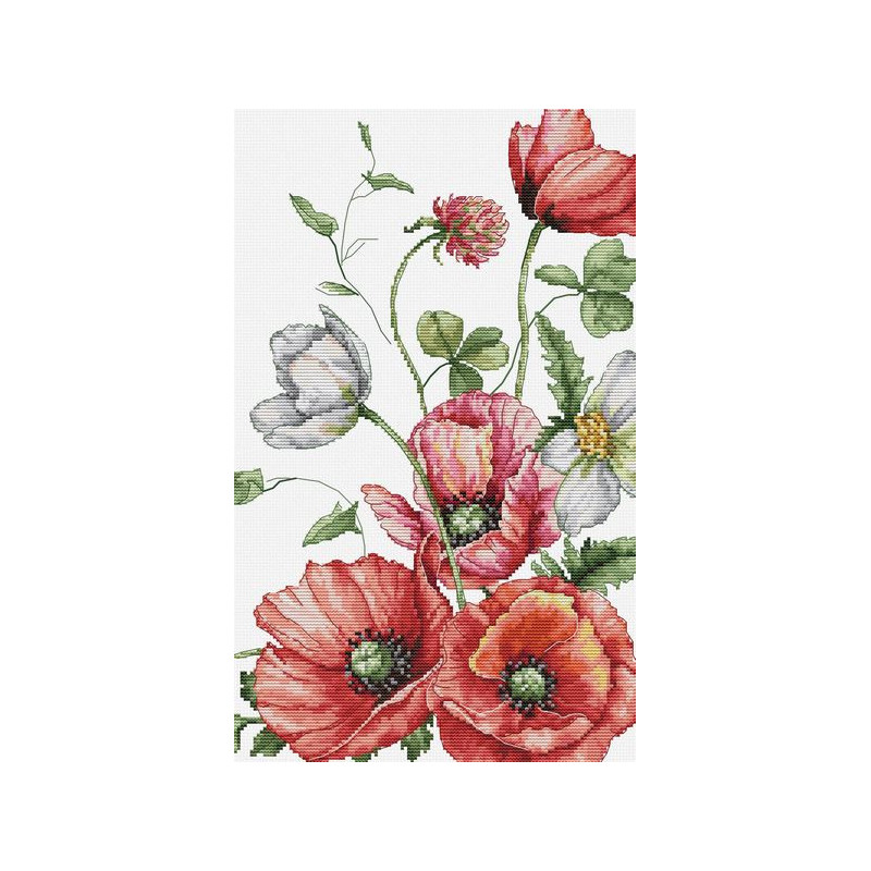 Embroidery kit The Field Poppies