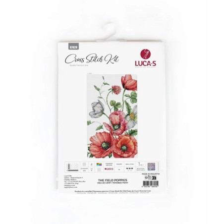 Kit de broderie Les coquelicots des champs