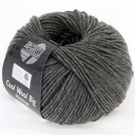 Lana Grossa Cool Wool Big Mélange Donkergrijs 0617