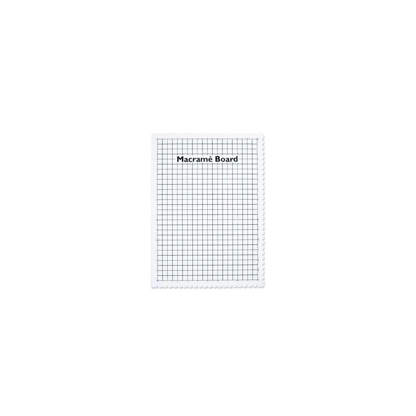 Macramé bord 18,5 x 26,5 cm