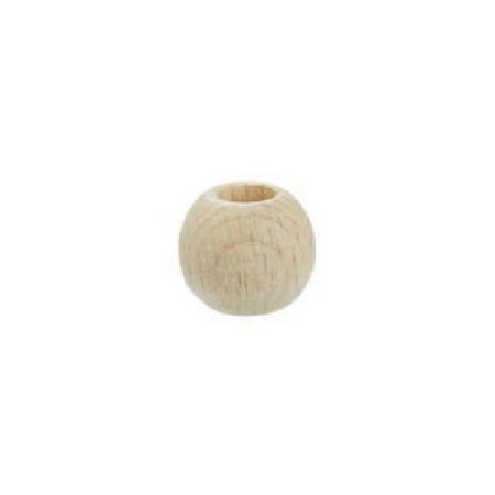 Perles de macramé en bois 15 mm