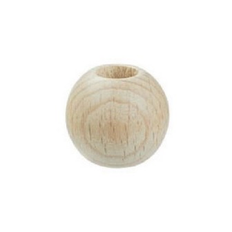 Macramé beads 25 mm wood