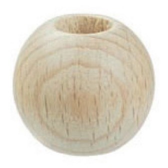 Perles de macramé en bois 40 mm
