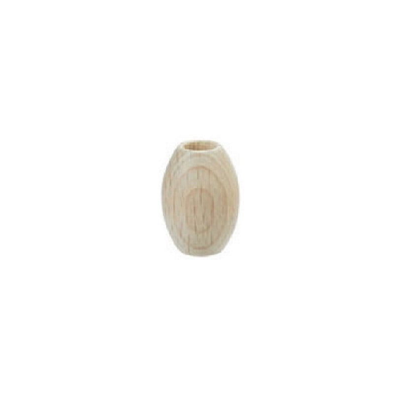 Houten macramé kralen ovaal 14 x 21 mm