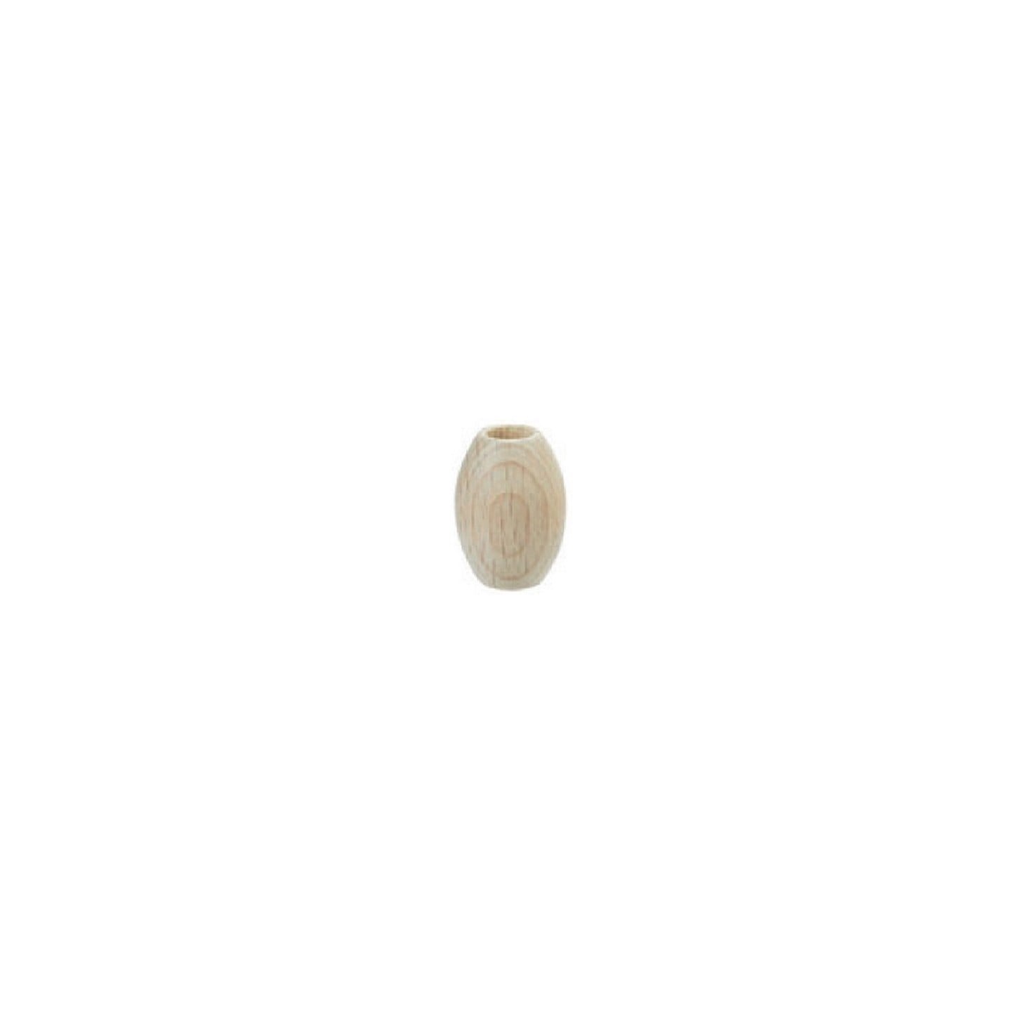Houten macramé kralen ovaal 14 x 21 mm