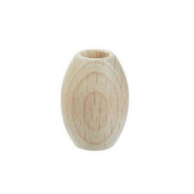 Perles de macramé en bois ovale 20 x 30 mm