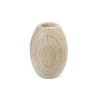 Houten macramé kralen ovaal 22 x 30 mm