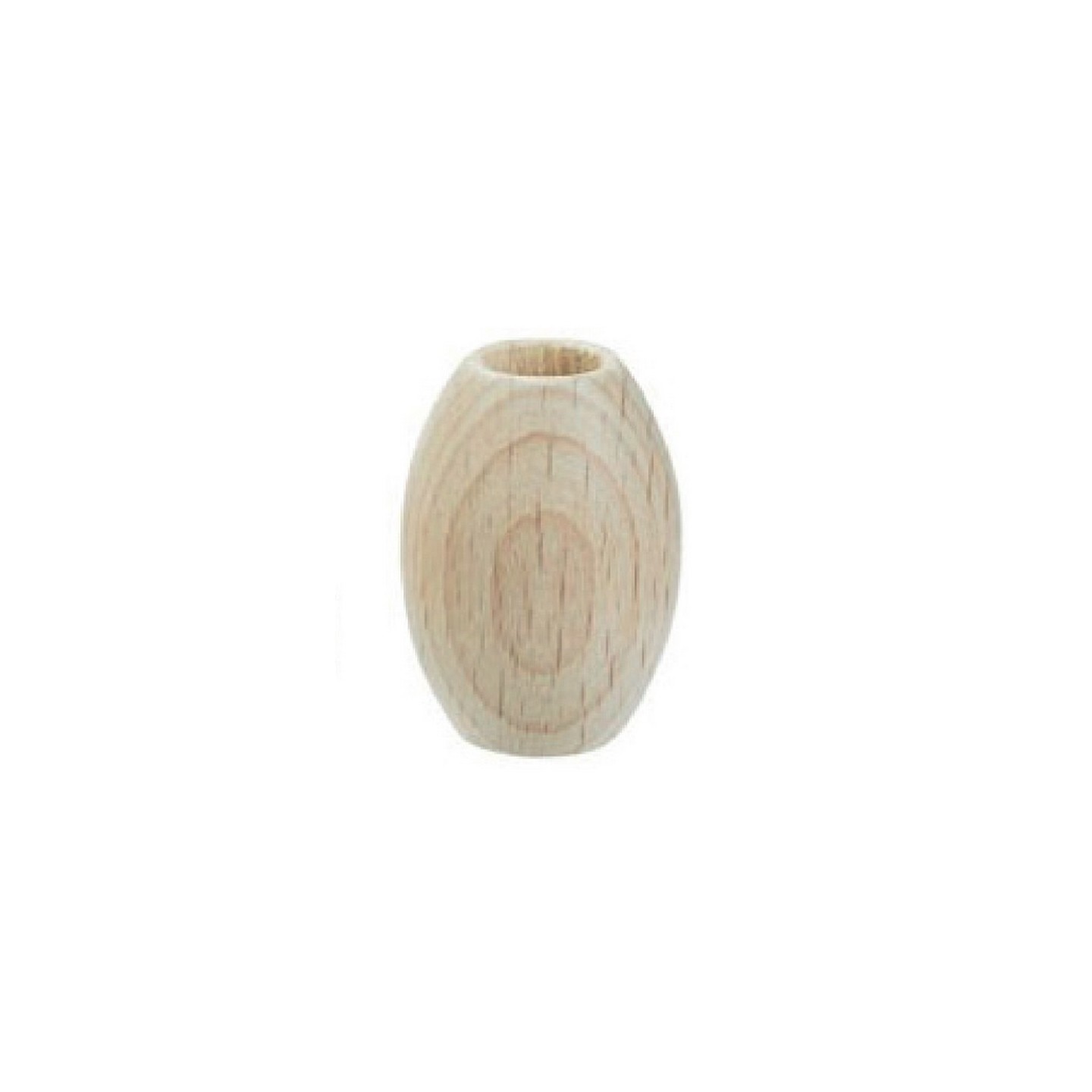 Macramé beads oval 28 x 44 mm wood