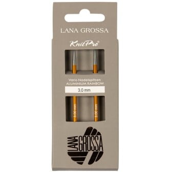 Lana Grossa Vario Rainbow short interchangeable circular needles 3 mm