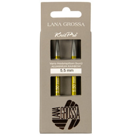 Lana Grossa Vario Rainbow short interchangeable circular needles 5,5 mm