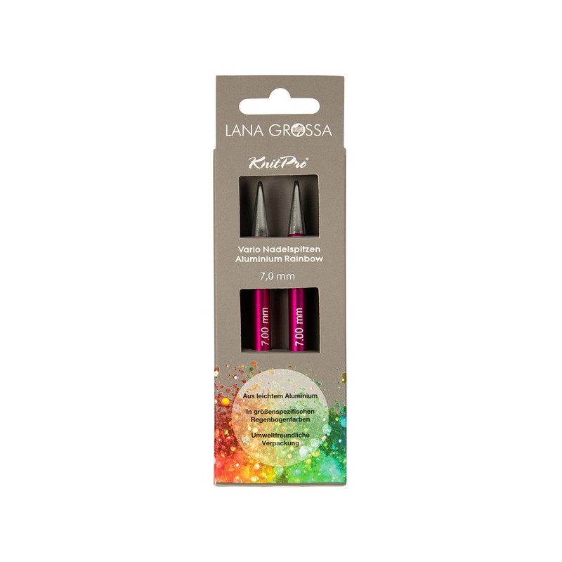 Lana Grossa Vario Rainbow rondbreinaald punten 7 mm