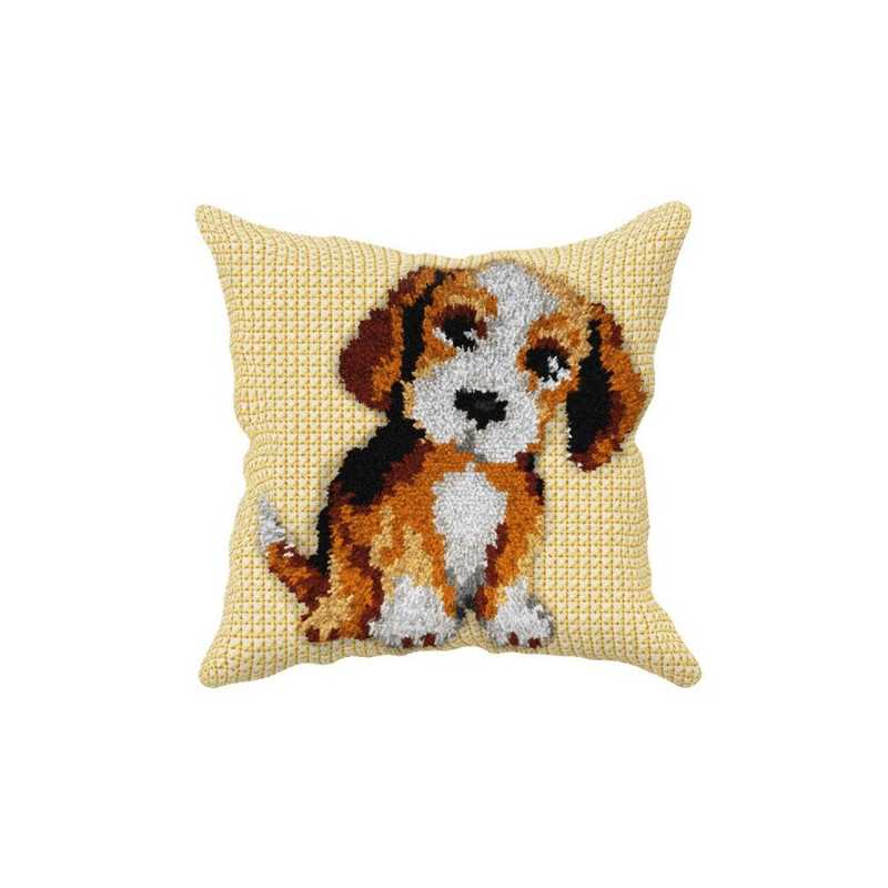Kit coussin au point noué petit chien nr 4504