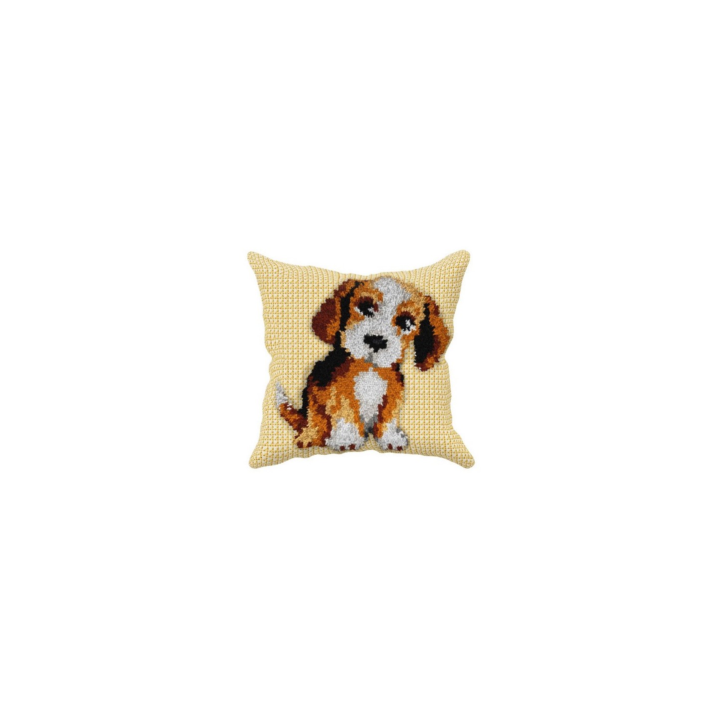 Latch hook cushion kit Dog nr 4504